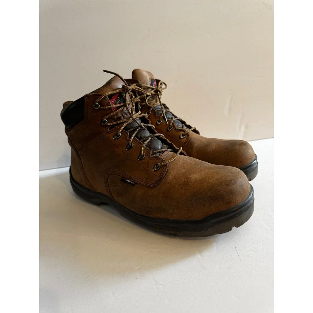 Red Wing 435 King Toe Mens 13 E2 Brown Leather Waterproof EH Work Boots